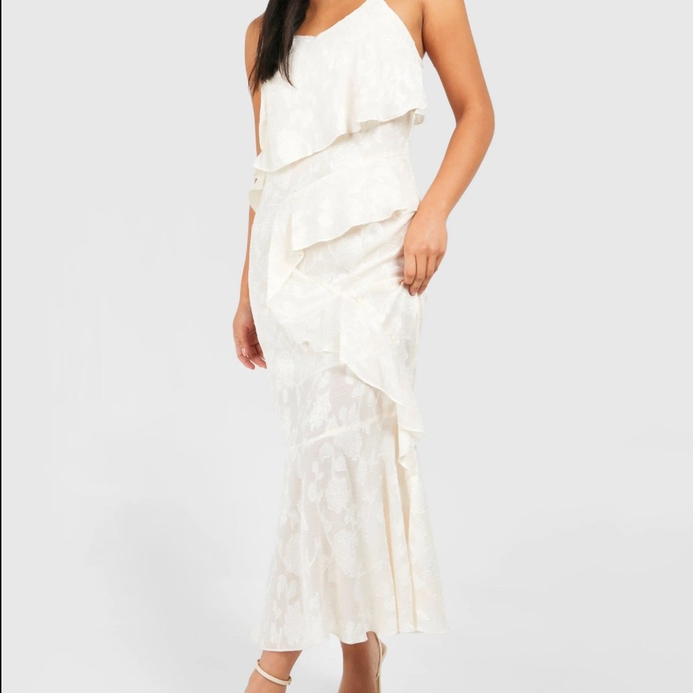 Wild Fable Cream Midi Dress